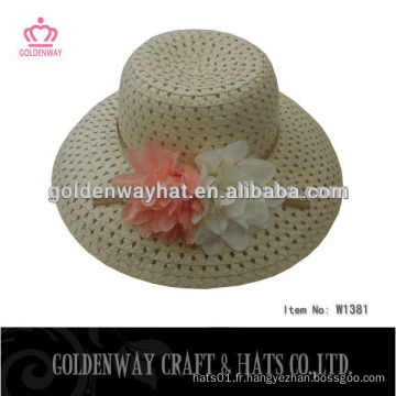 Chapeaux de paille pliants pour les filles